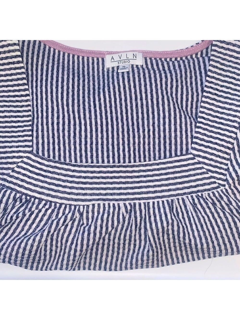 Navy and white Blouse